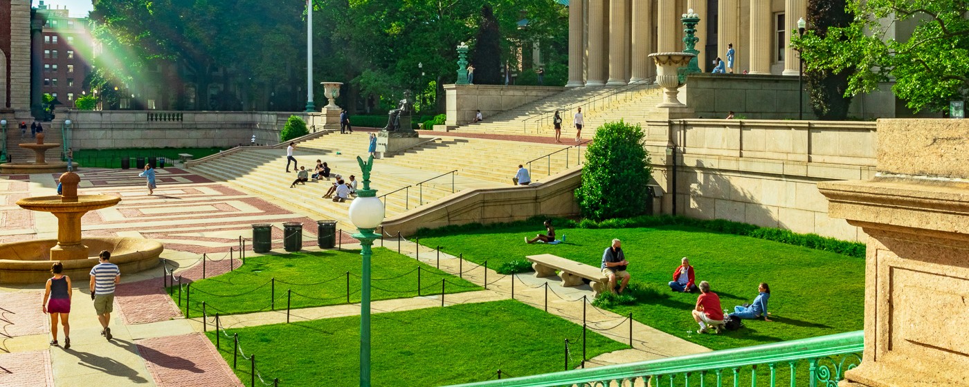 A sunny day on Columbia's campus