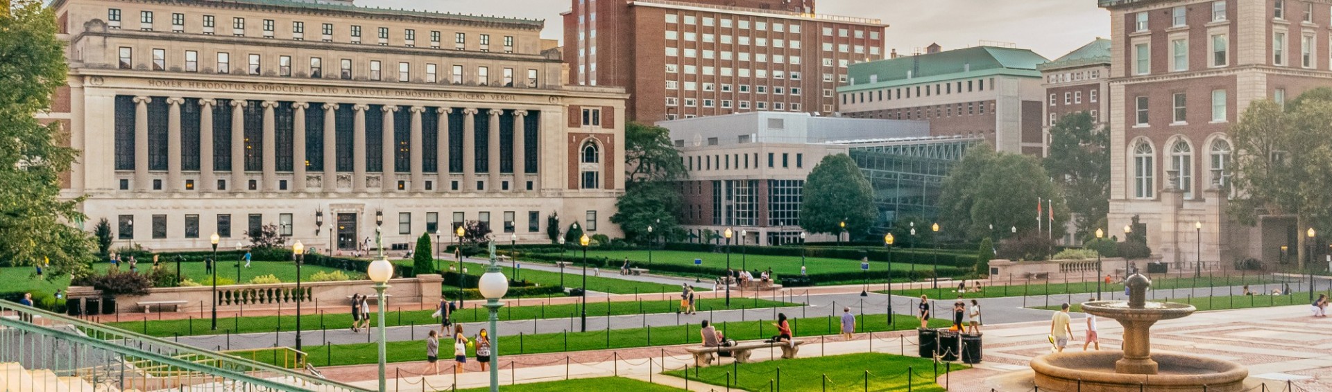 A view of Columbia's campus and conference amenities